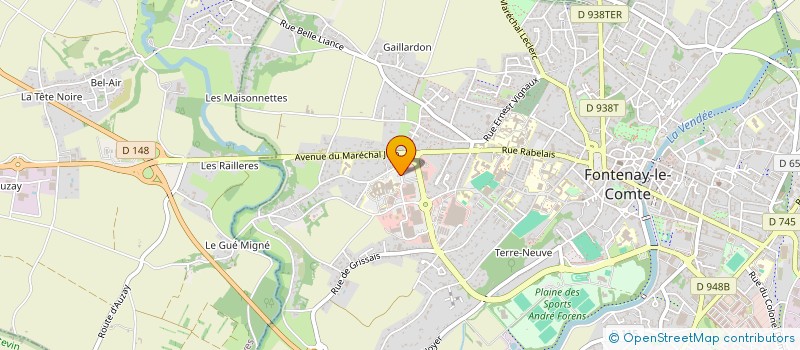 localisation de l'entreprise SCM CHIRURGIE ORTHOPEDIQUE SUD-VENDEE  FONTENAY-LE-COMTE