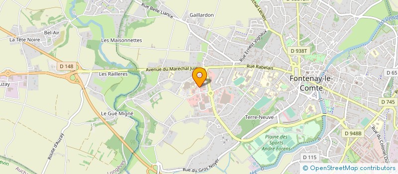 localisation de l'entreprise SCM CHIRURGIE-SUD VENDEE à FONTENAY-LE-COMTE