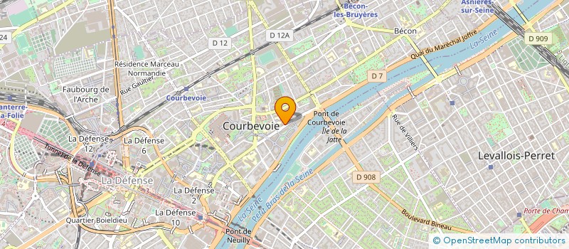 localisation de l'entreprise SCM CHIRURGIENS CENTRE MAINS PARIS OUEST à COURBEVOIE