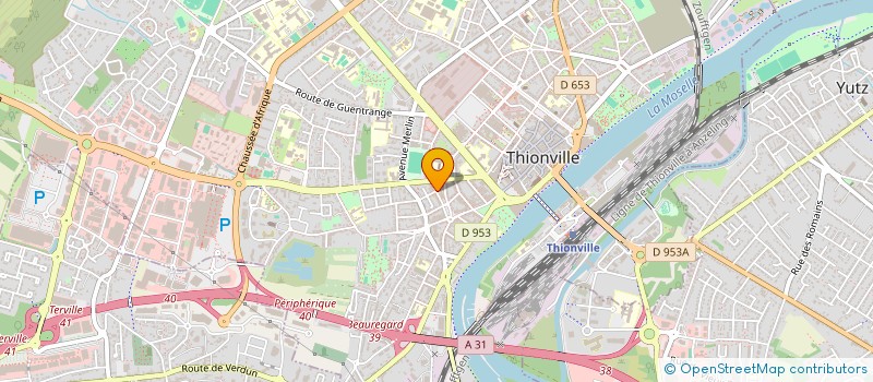 localisation de l'entreprise SCM CHOBEL à THIONVILLE