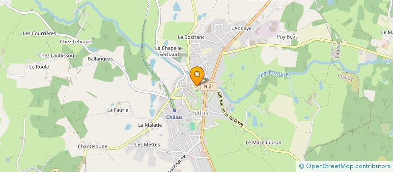 localisation de l'entreprise SCM CHOLLET FREDON à CHALUS