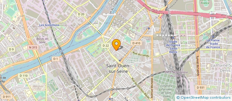 localisation de l'entreprise SCM CIPRIANI à SAINT-OUEN-SUR-SEINE