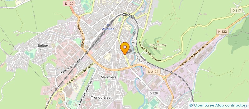 localisation de l'entreprise SCM CITE SANTE à AURILLAC