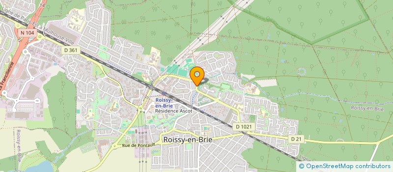 localisation de l'entreprise SCM CLAUDE BERNARD à ROISSY-EN-BRIE