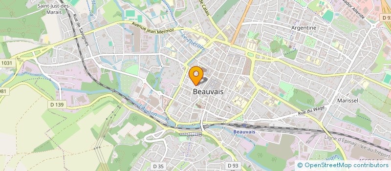 localisation de l'entreprise SCM CLAUDE BERNARD  BEAUVAIS