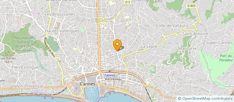 localisation de l'entreprise SCM CLAUDE LIERE  CANNES