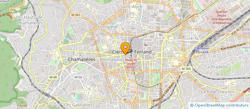 localisation de l'entreprise SCM CLAUDE & NICOLE BEAUDONNAT à CLERMONT-FERRAND