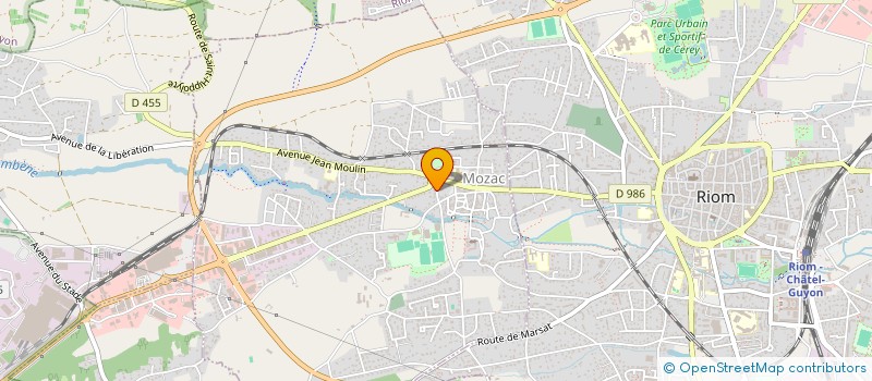 localisation de l'entreprise SCM CLAUDEL LEJAULT  MOZAC