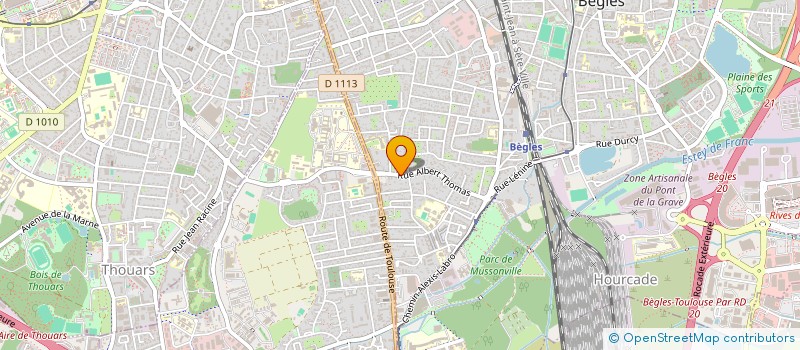 localisation de l'entreprise SCM CLAVE à BEGLES