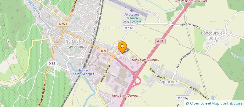 localisation de l'entreprise SCM CLAVIER-TAROUX à NUITS-SAINT-GEORGES