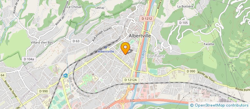 localisation de l'entreprise SCM CLEMENCEAU à ALBERTVILLE