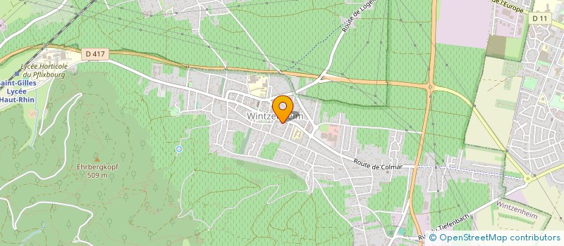 localisation de l'entreprise SCM CLEMENCEAU  WINTZENHEIM