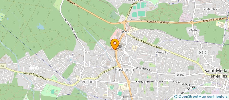 localisation de l'entreprise SCM CLINIK'SPORT DES JALLES  SAINT-MEDARD-EN-JALLES