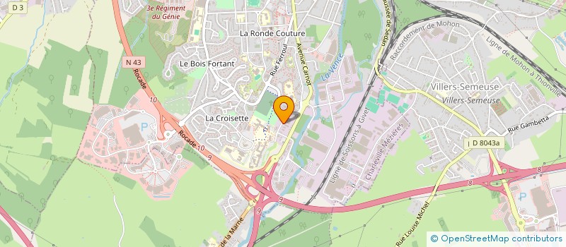 localisation de l'entreprise SCM CLINIQUE KARL à CHARLEVILLE-MEZIERES
