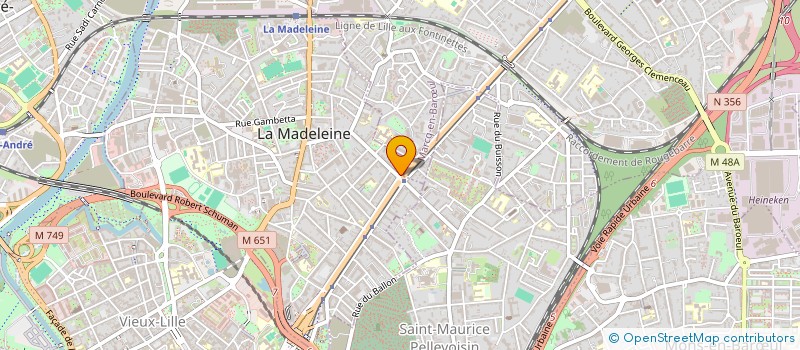 localisation de l'entreprise SCM CLT à LA MADELEINE