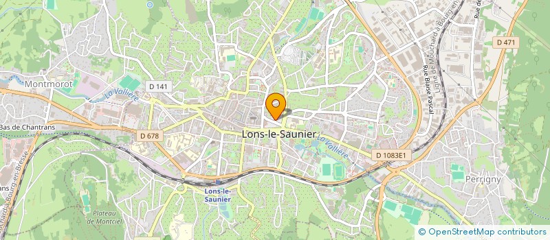 localisation de l'entreprise SCM CLUZEAU DEMONMEROT à LONS-LE-SAUNIER