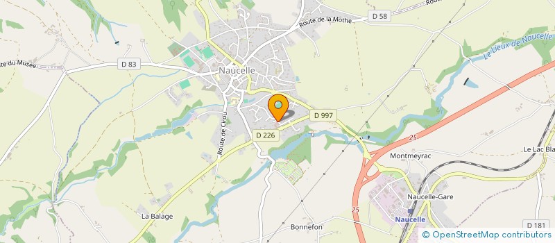 localisation de l'entreprise SCM COAFF à NAUCELLE