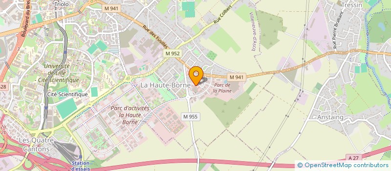 localisation de l'entreprise SCM COHB  VILLENEUVE-D'ASCQ