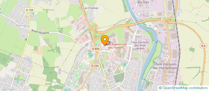 localisation de l'entreprise SCM COHEN-MENNERON à AUXERRE
