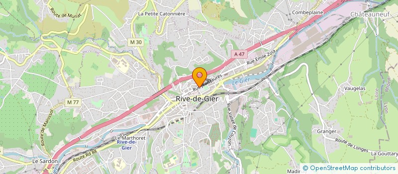 localisation de l'entreprise SCM COLLET-LAFFUT-VIALLON à RIVE-DE-GIER