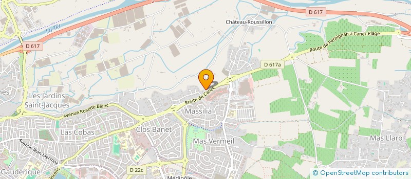 localisation de l'entreprise SCM COLLETTE HUGUET  PERPIGNAN