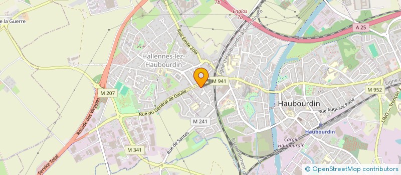 localisation de l'entreprise SCM COMA  HAUBOURDIN