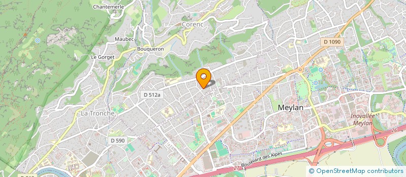 localisation de l'entreprise SCM CORENC KINE  CORENC