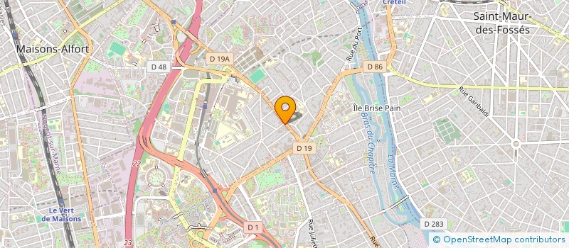 localisation de l'entreprise SCM CORMARIE ET KARAPETIANTZ  CRETEIL