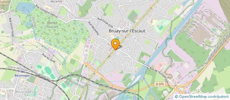 localisation de l'entreprise SCM CORUISART D & VAN ECCELPOEL S  BRUAY-SUR-L'ESCAUT