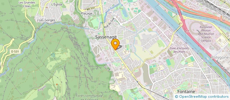 localisation de l'entreprise SCM COTREL  SASSENAGE