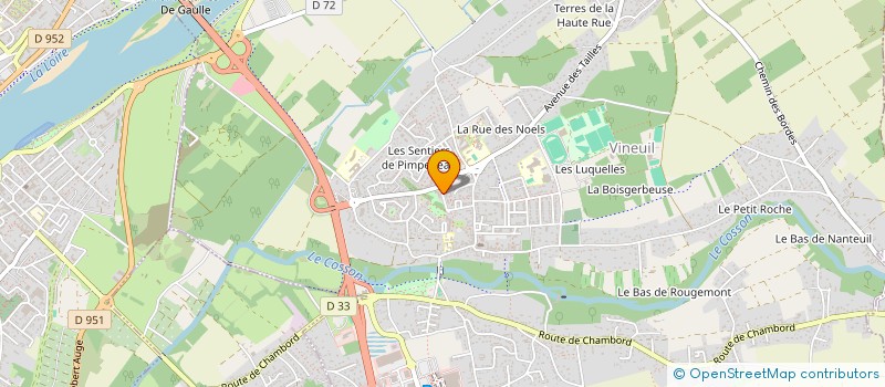 localisation de l'entreprise SCM COUET-BAZRKAN  VINEUIL