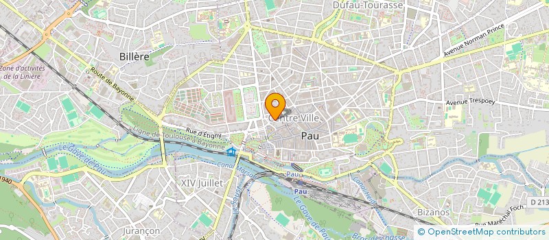localisation de l'entreprise SCM COURREGES-LEGRAND à PAU
