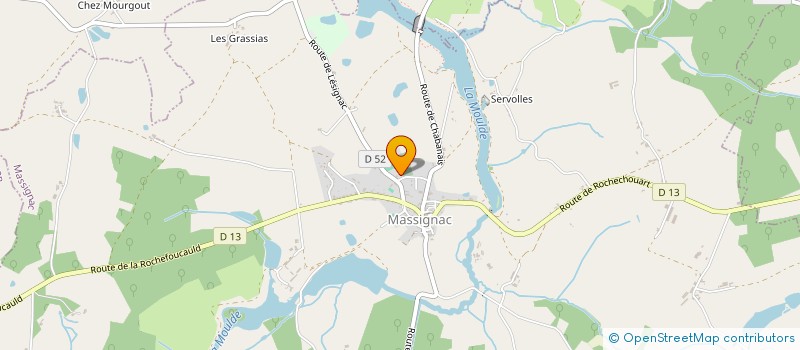 localisation de l'entreprise SCM COURTY VIGNON à MASSIGNAC