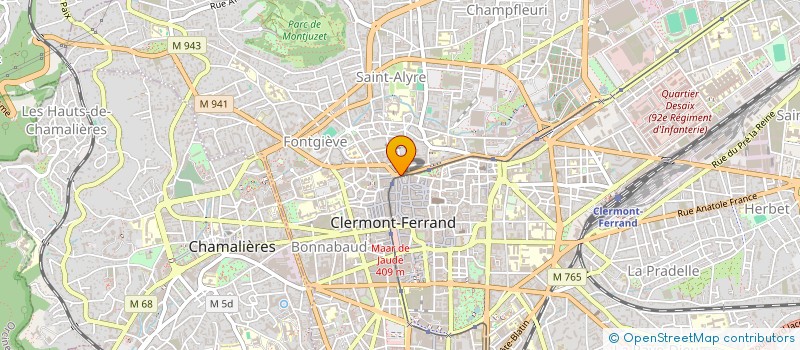 localisation de l'entreprise SCM COUSIN à CLERMONT-FERRAND