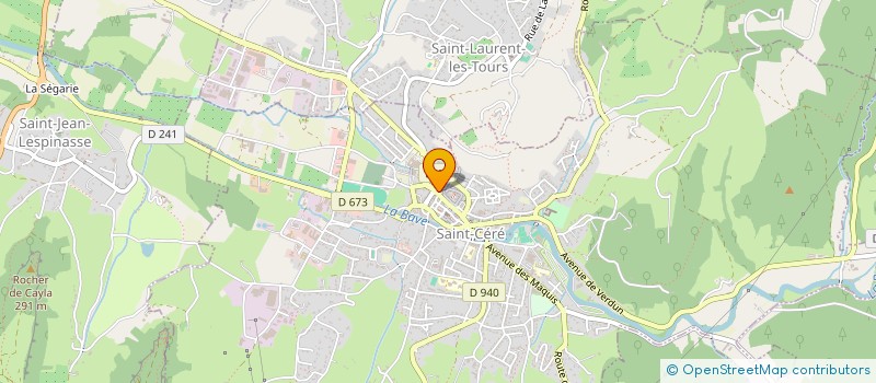 localisation de l'entreprise SCM COUZI PAULHAN  SAINT-CERE