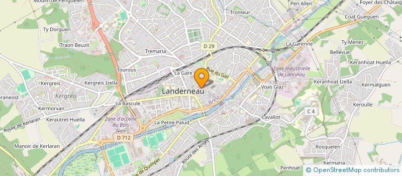 localisation de l'entreprise SCM COZIC & LE BOURDONNEC à LANDERNEAU