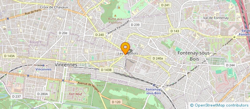localisation de l'entreprise SCM CP à VINCENNES