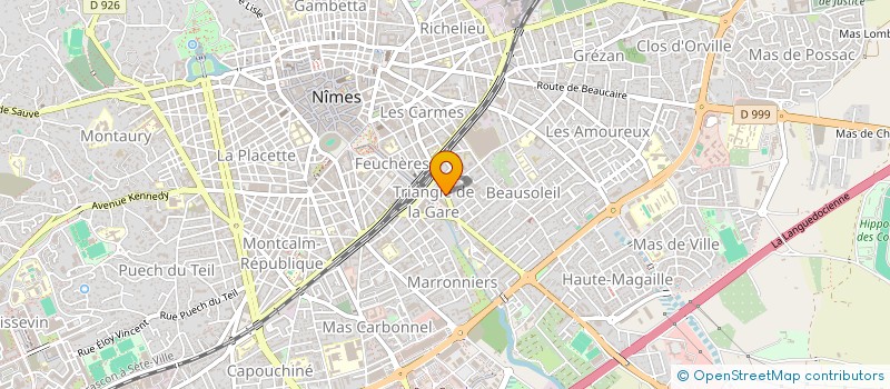 localisation de l'entreprise SCM CPL ESPACE FEUCHERES  NIMES