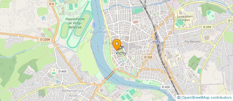 localisation de l'entreprise SCM CREATEURS REUNIS à VICHY
