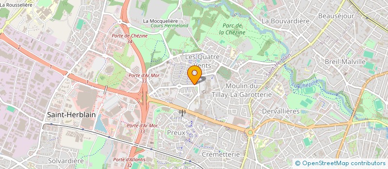 localisation de l'entreprise SCM CRISTALLINE à SAINT-HERBLAIN