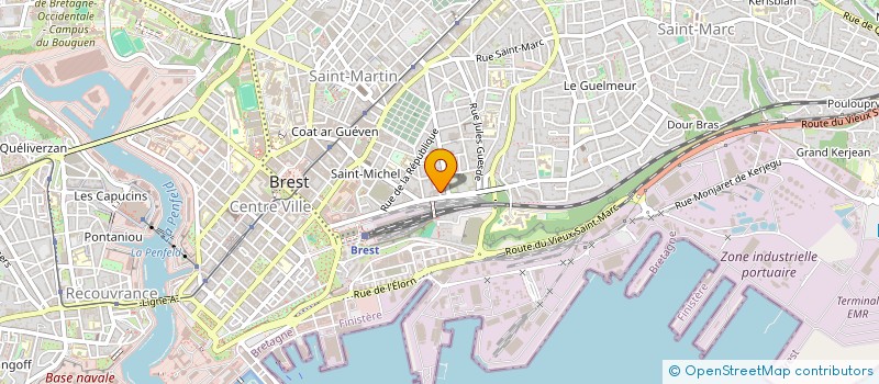 localisation de l'entreprise SCM CRITON MICHEL ET BREVILET CLAUDE à BREST