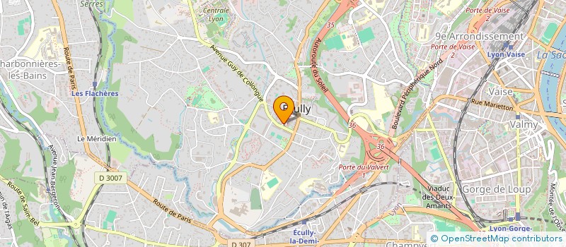 localisation de l'entreprise SCM CROC  ECULLY