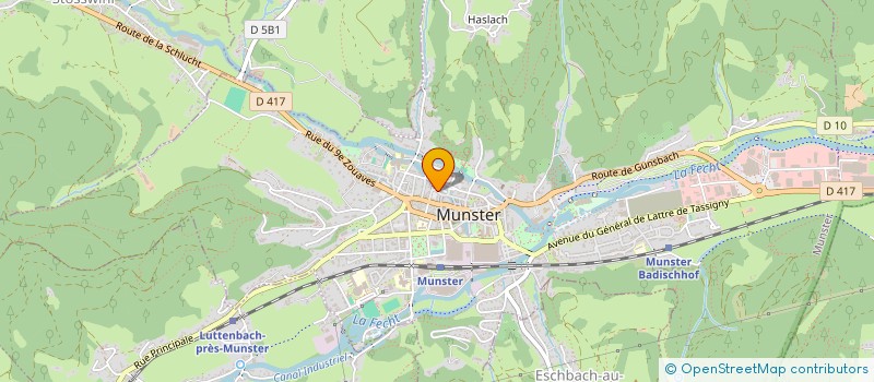 localisation de l'entreprise SCM CRON ET MONACHELLO ET HECKER  MUNSTER