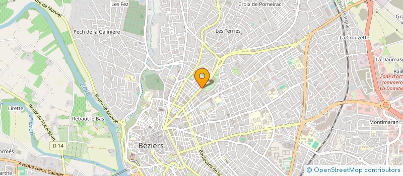 localisation de l'entreprise SCM CROS RONGIER à BEZIERS
