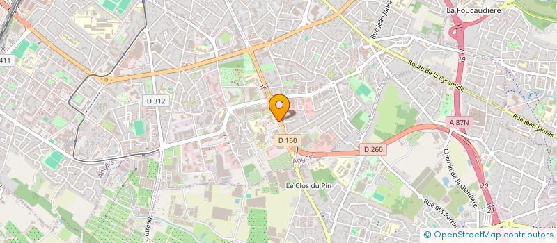 localisation de l'entreprise SCM CTRE DE CHIRURGIE PLASTIQUE D'ANGERS à ANGERS
