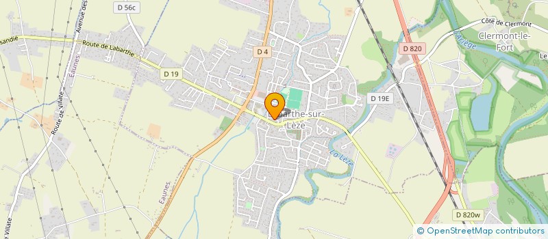 localisation de l'entreprise SCM CTRE DE KINESITHERAPIE DES CLAUSES à LABARTHE-SUR-LEZE