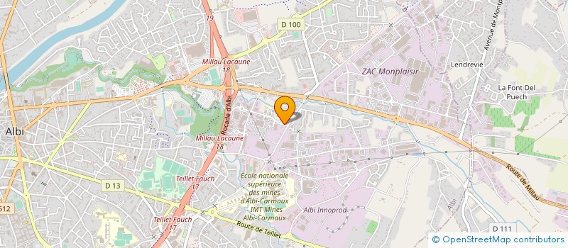 localisation de l'entreprise SCM CTRE RADIO ECHOG SCANNE VAL CAUSSELS  ALBI