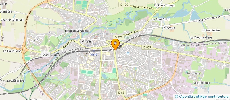 localisation de l'entreprise SCM CUBE  VITRE