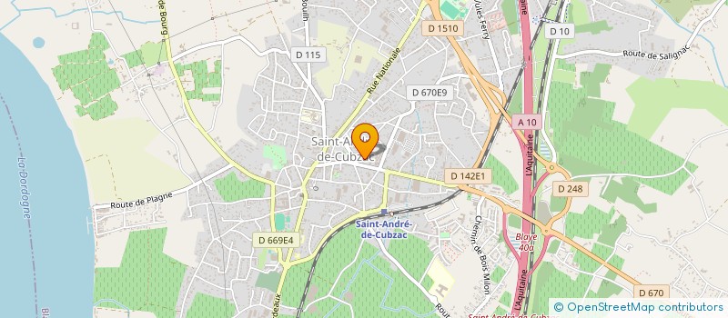 localisation de l'entreprise SCM CUBZAC CARDIOLOGIE à SAINT-ANDRE-DE-CUBZAC