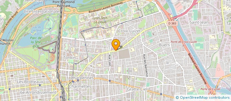 localisation de l'entreprise SCM CUMINAL DARMONY à VILLEURBANNE